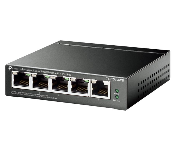 TP-LINK Przełącznik SG105PE Switch Smart 5xGb (4xPoE+) TL-SG105PE - 623790 - zdjęcie 2